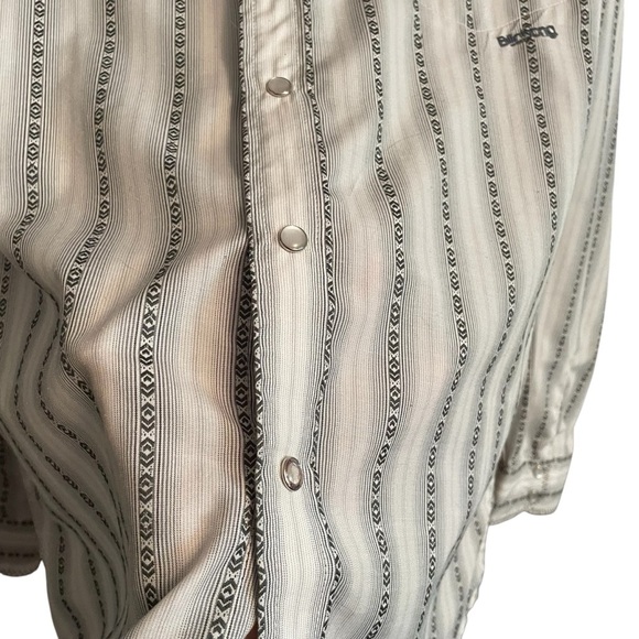 Western Billabong Slim Fit Men’s Pearl Button Shirt-Size Large - Picture 2 of 13